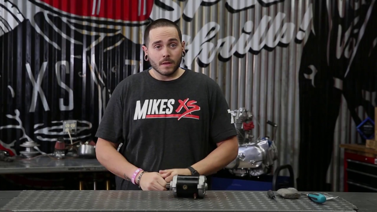 Mikes XS - Changing the Starter Brushes on a Yamaha XS650