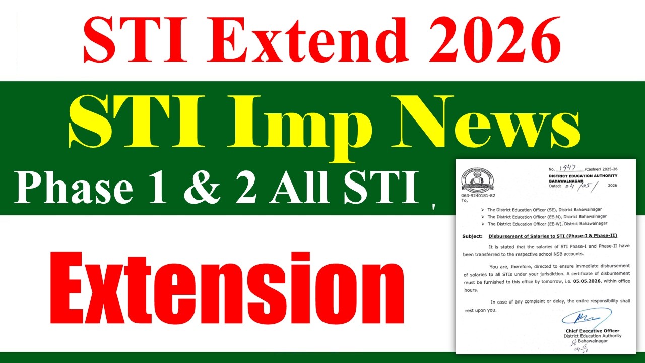 STI Phase 1 & 2 Extend Update 2026 | School Teaching Internees STI Jobs 2026 | STI Jobs 2026