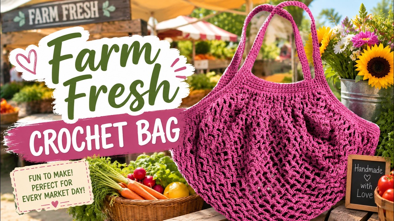 Easy Farming Fresh Tote Crochet Bag