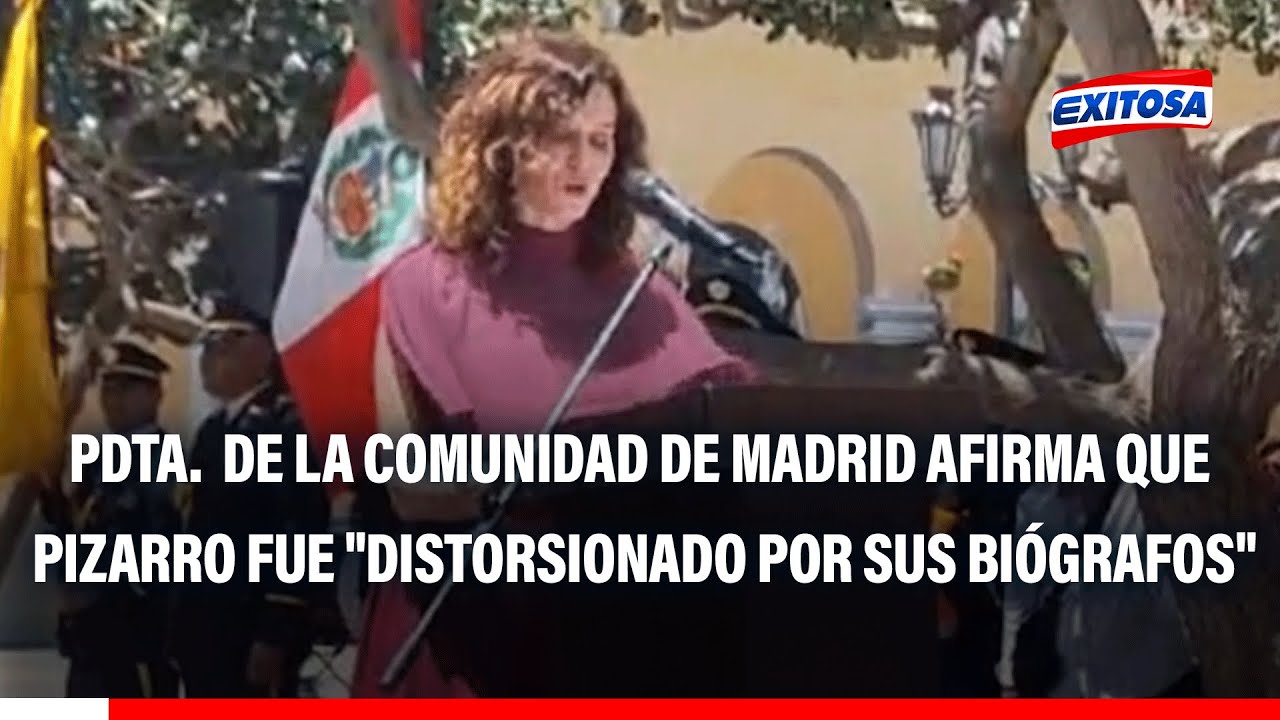 🔴🔵Presidenta de la Comunidad de Madrid afirma que Pizarro fue 