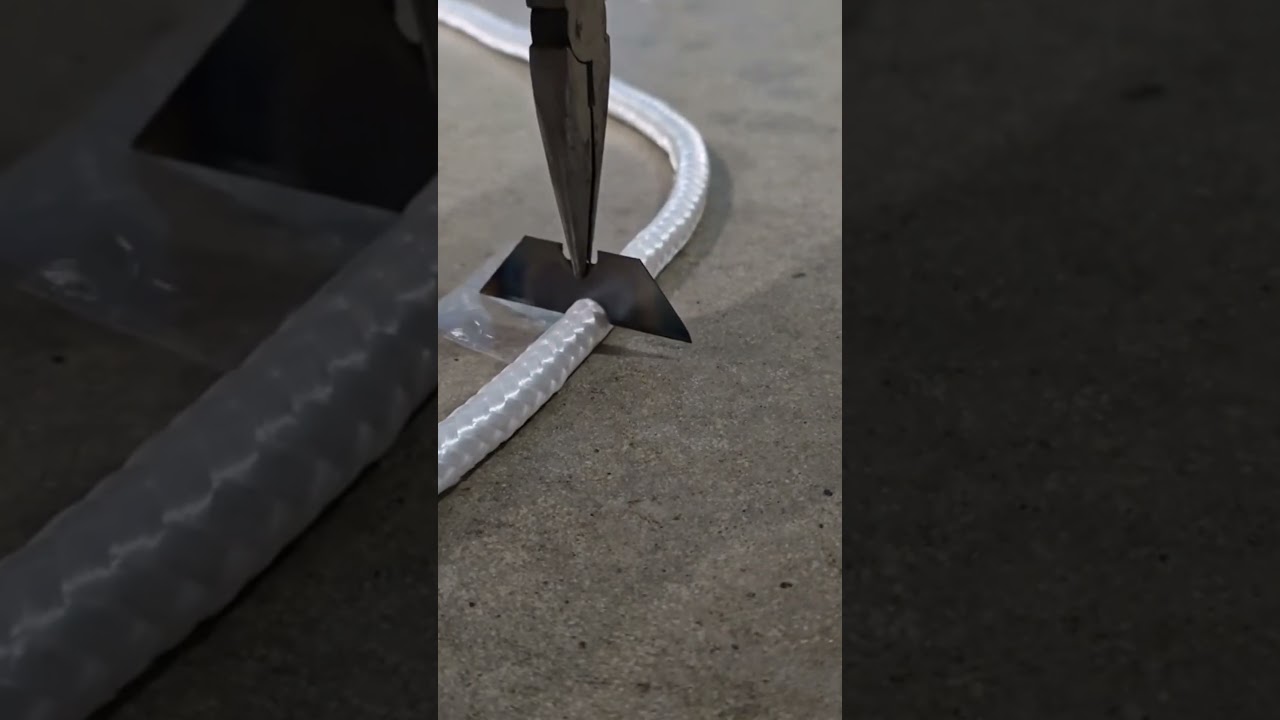 Cutting perfect nylon rope ends no fraying
