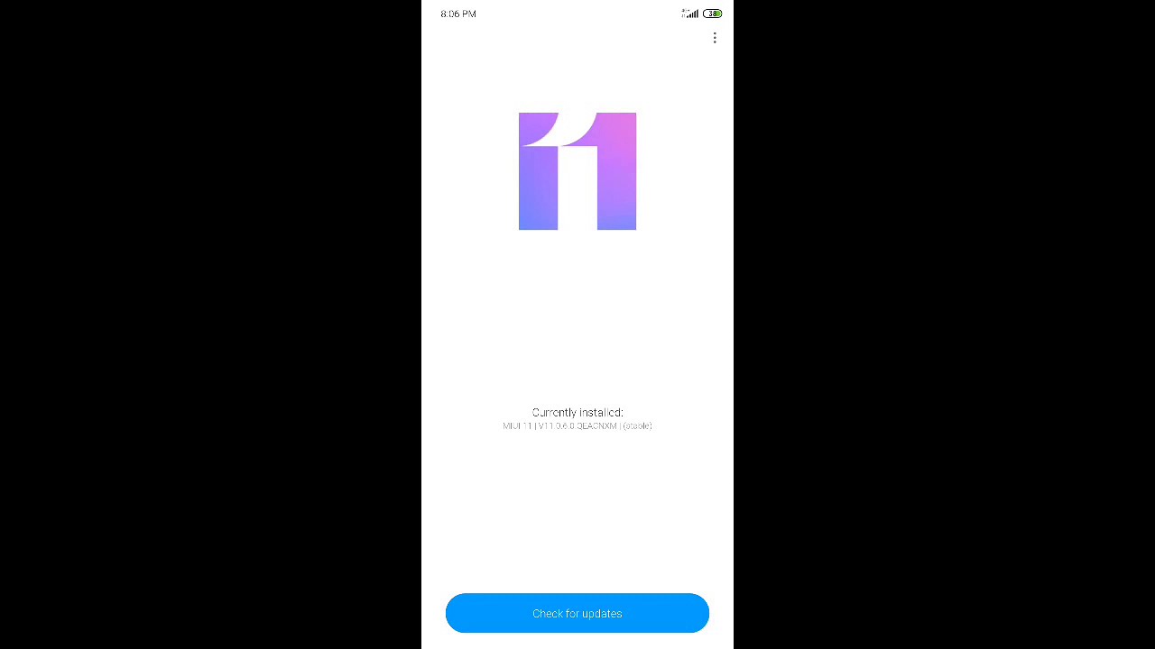 Updated Android 10 Mi8 miui 11 - 2020