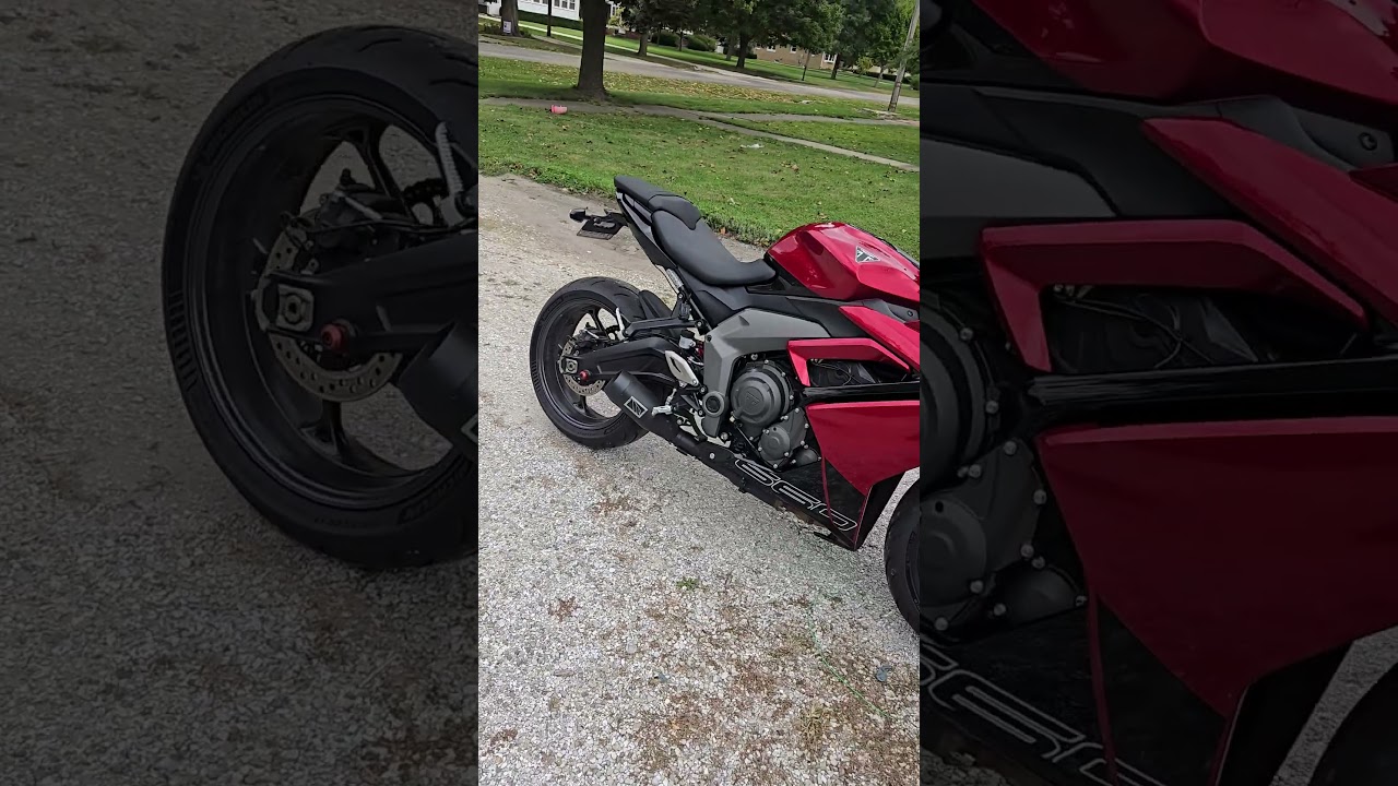 Competition werkes exhaust on my Daytona 660