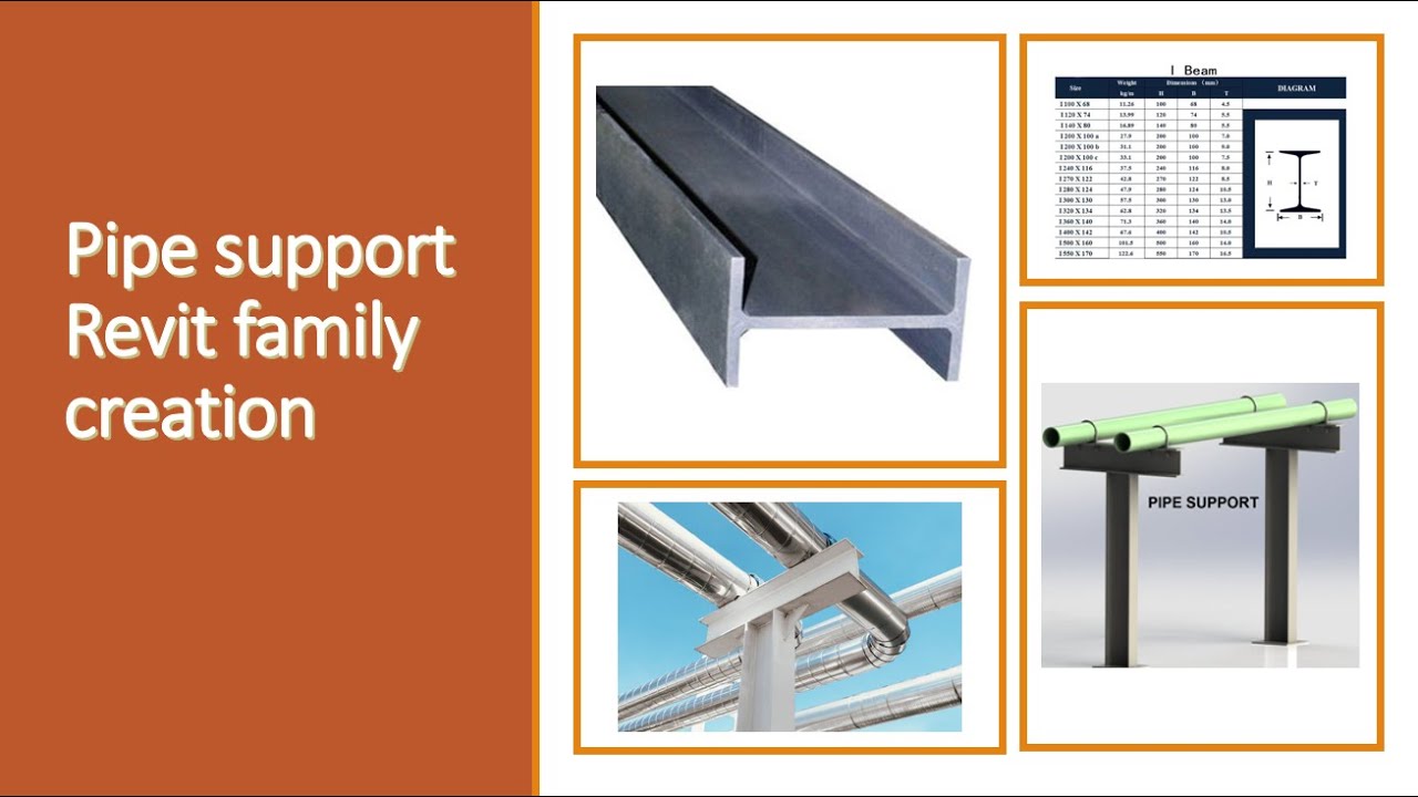 Pipe support #revit  family creation