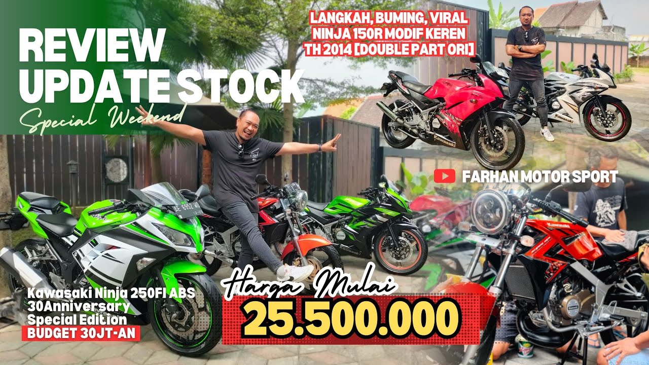Special Weekend,.‼️ Update Harga Kawasaki Ninja Start From 25,5k FMS GRESIK