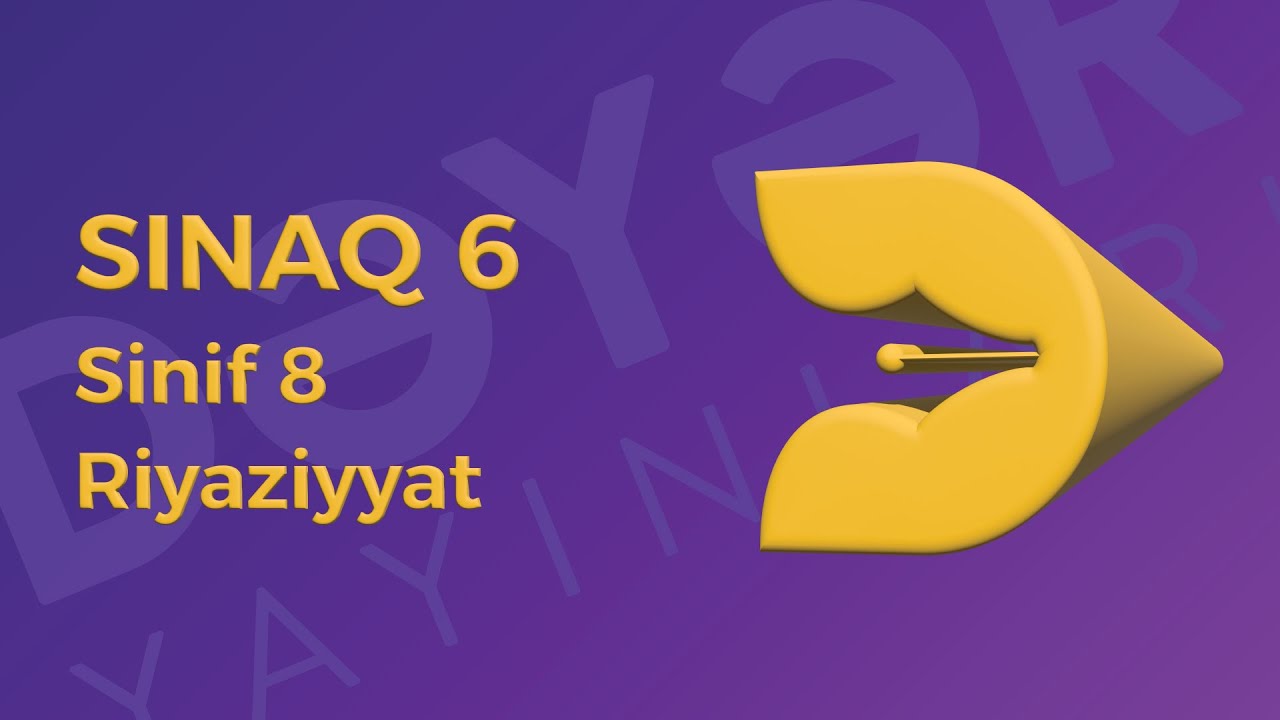 Riyaziyyat 8-ci sinif - Sınaq 6
