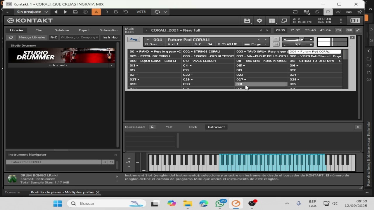 PACK DE SAMPLERS GRATIS KONTAKT GRUPO CORALI
