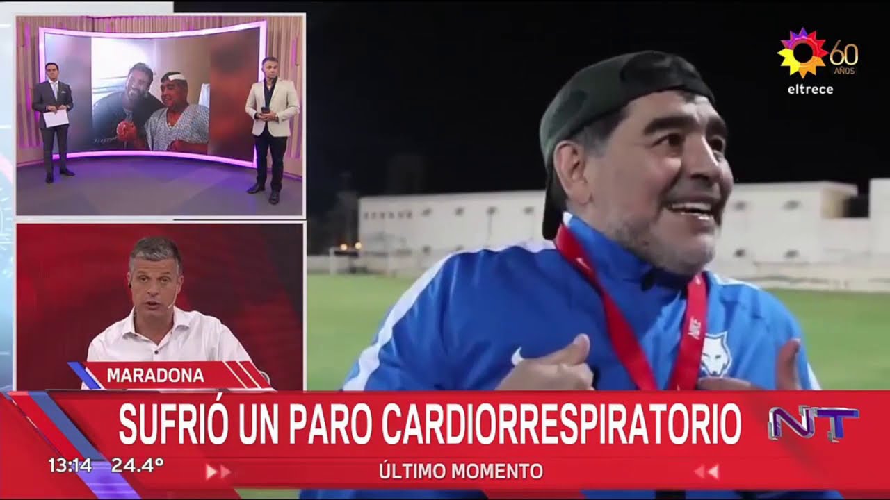 TV Argentina y la muerte de Maradona