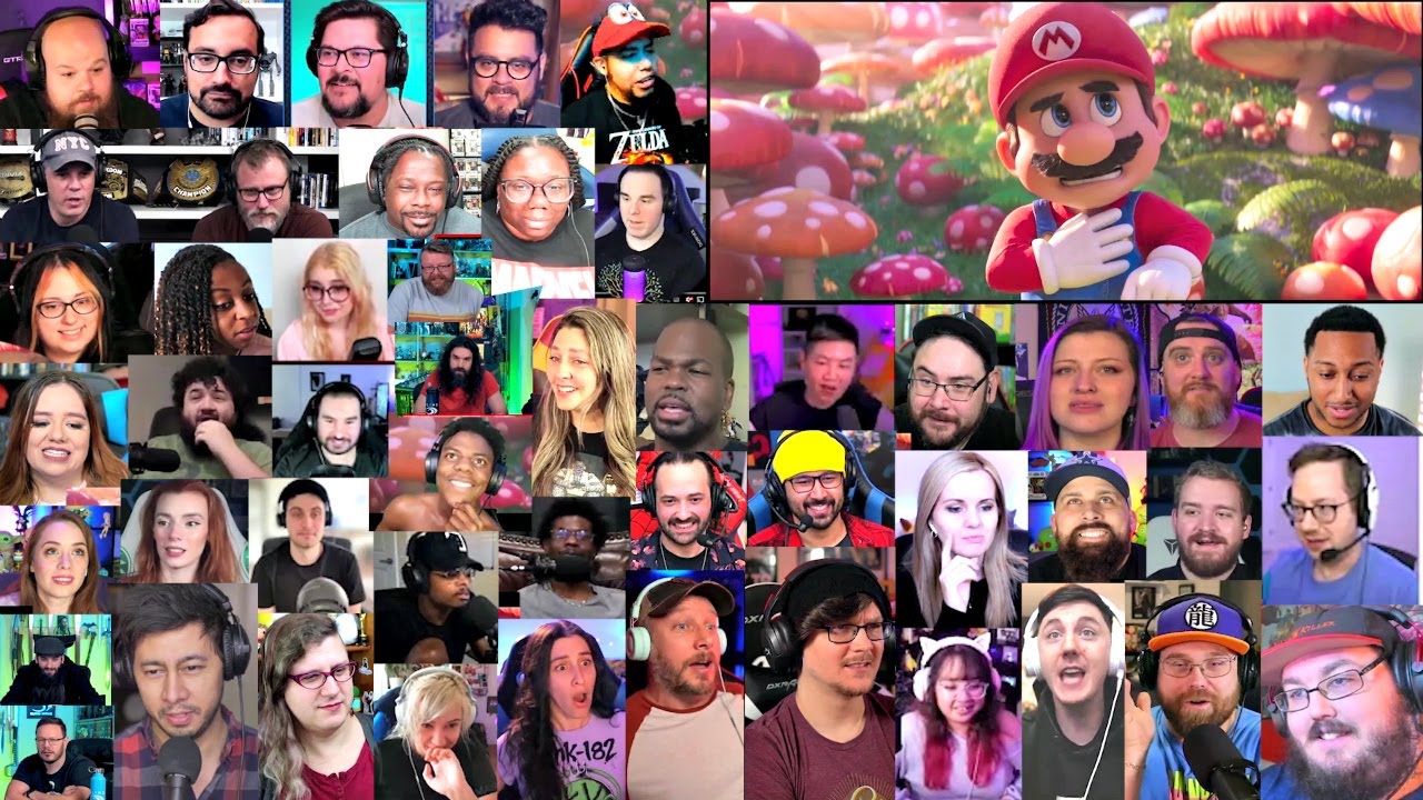 The Super Mario Bros. Movie Teaser Trailer Reaction Mashup