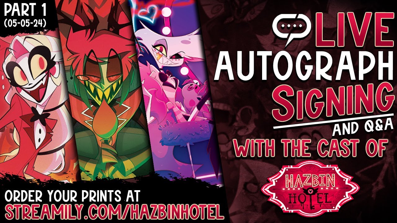 Amir Talai, Erika Henningsen and Blake Roman | Hazbin Hotel | Q&A and Autographs Part-1 (05-05-24)