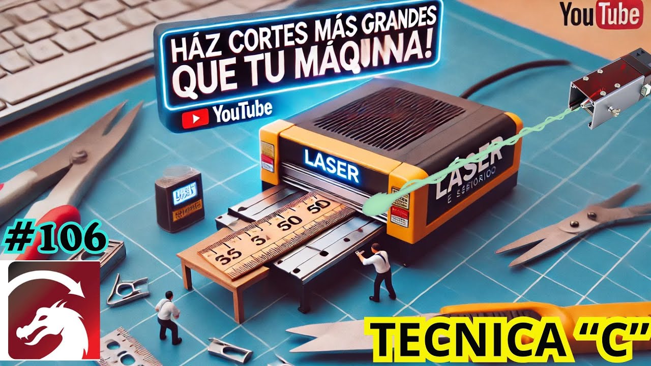 📢 TERCER VIDEO: Cómo Hacer Trabajos Más Grandes que el Área de Trabajo de tu Máquina Láser 🔥 C