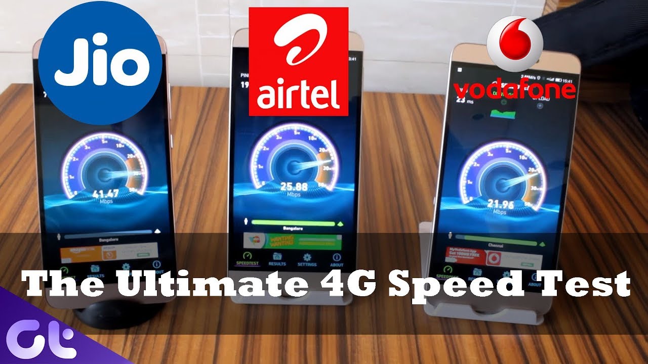 Jio vs Airtel vs Vodafone: The Ultimate 4G Speed Test Comparison from 10 Locations! | Guiding Tech