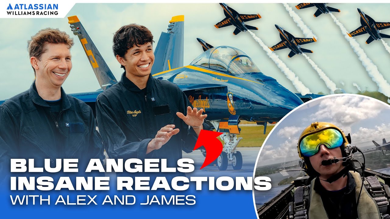 F1 Meets Fighter Jets: Alex Albon and James Vowles INSANE REACTIONS to Blue Angels Experience