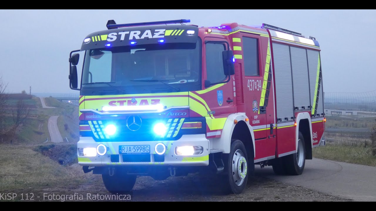 WYJĄTKOWY MERCEDES ATEGO OD ROSENBAUERA OSP Ożańsk - prezentacja wyposażenia