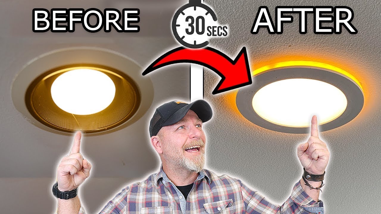 Upgrade OLD Lights to Modern LED Lights in Under 30 Seconds with NO Wiring !!!