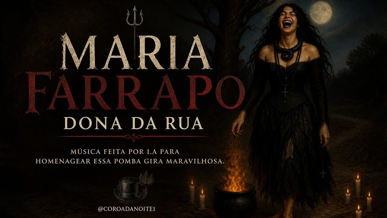 Maria Farrapo - Dona da Rua | Música feita por I.A para homenagear essa Pomba Gira maravilhosa.