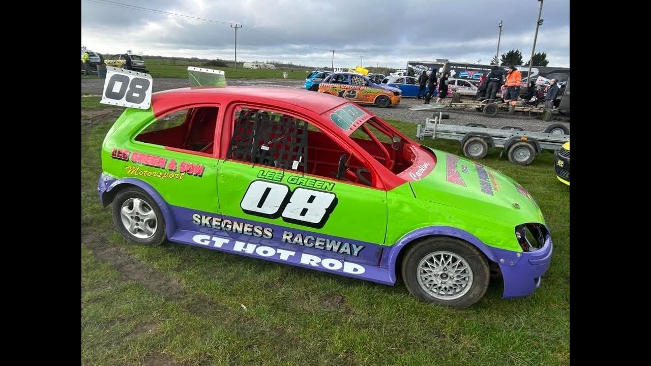 01/03/2026 - SKEGVEGAS - GT HOTRODS, A FINAL - LEE GREEN 08 IN CAR FOOTAGE