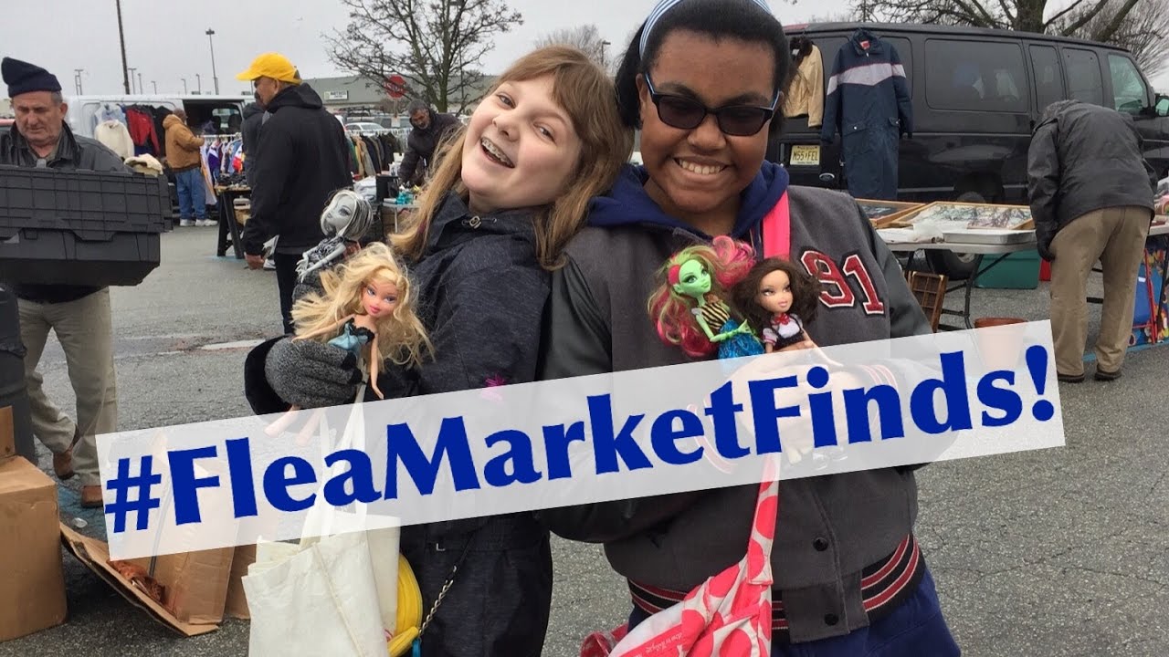 Flea Market Finds! Our First Bratz Doll Hunt of 2017 with KGirl at New Castle County Farmers Market!