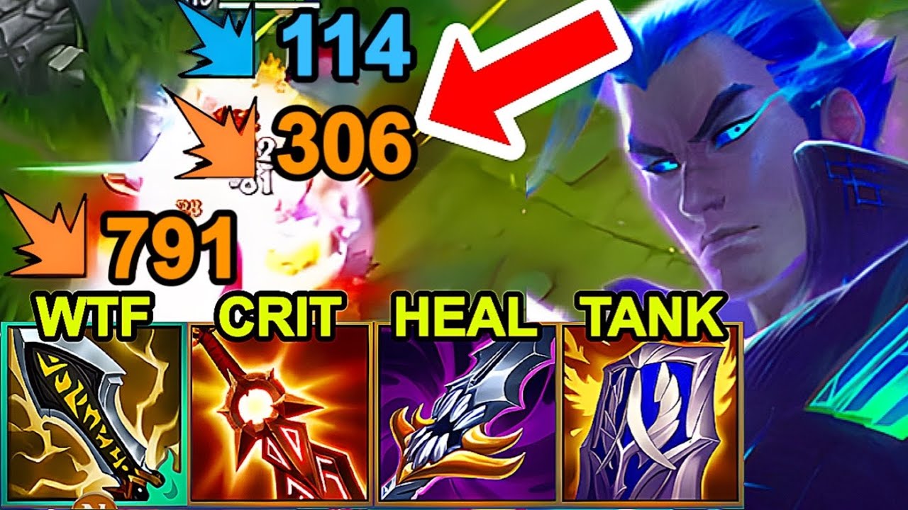 Wild Rift China Yasuo Mid - 20KILL Carry - New Full Damage Yasuo Build Runes