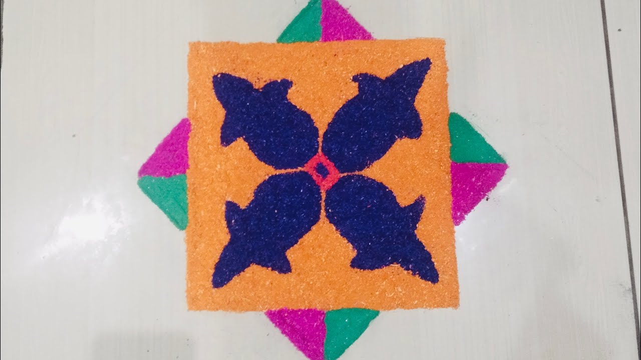 Simple Rangoli #shortvideo #indianart #rangoli #learning 