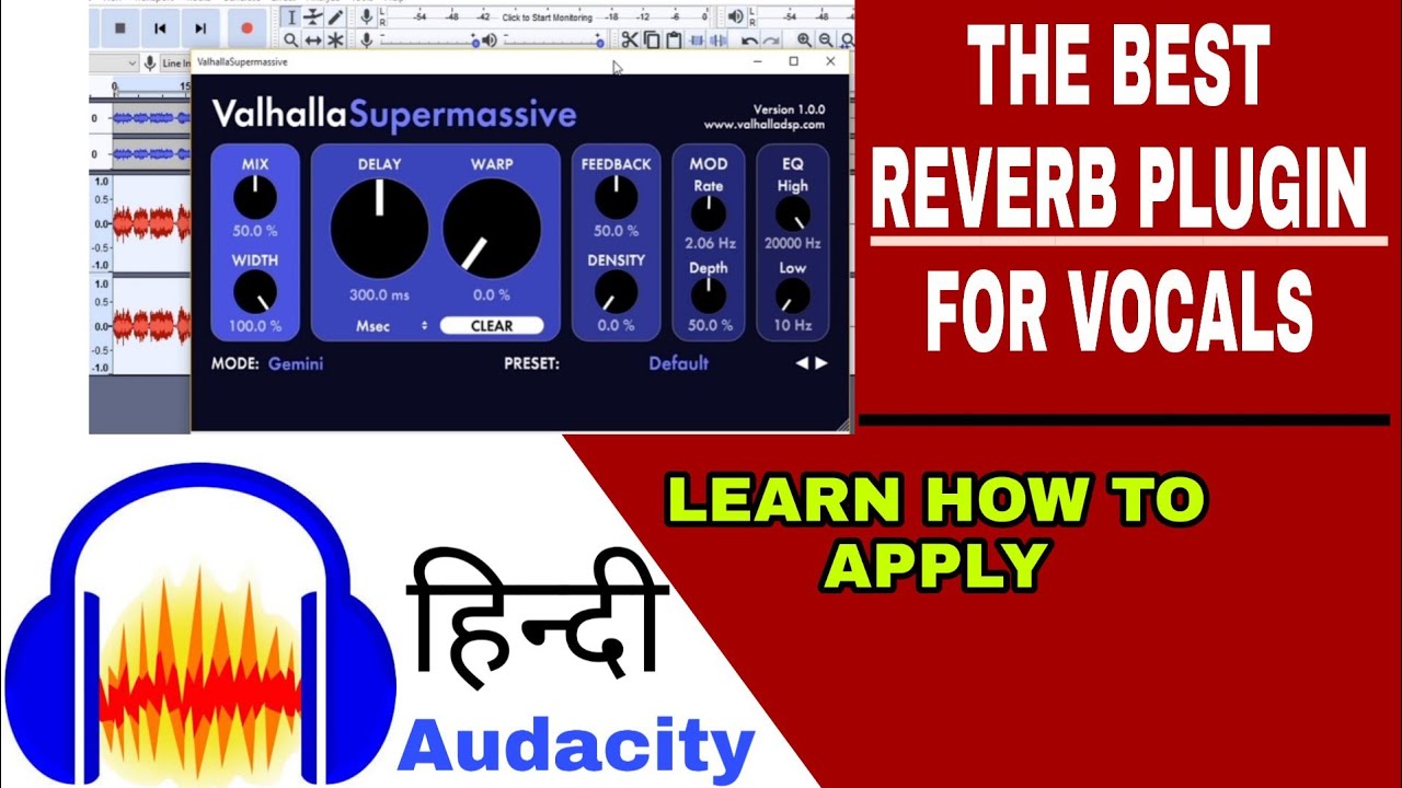 Audacity Tutorial: The Best Reverb Plugin For Vocals | & Learn How to Use | #zingart