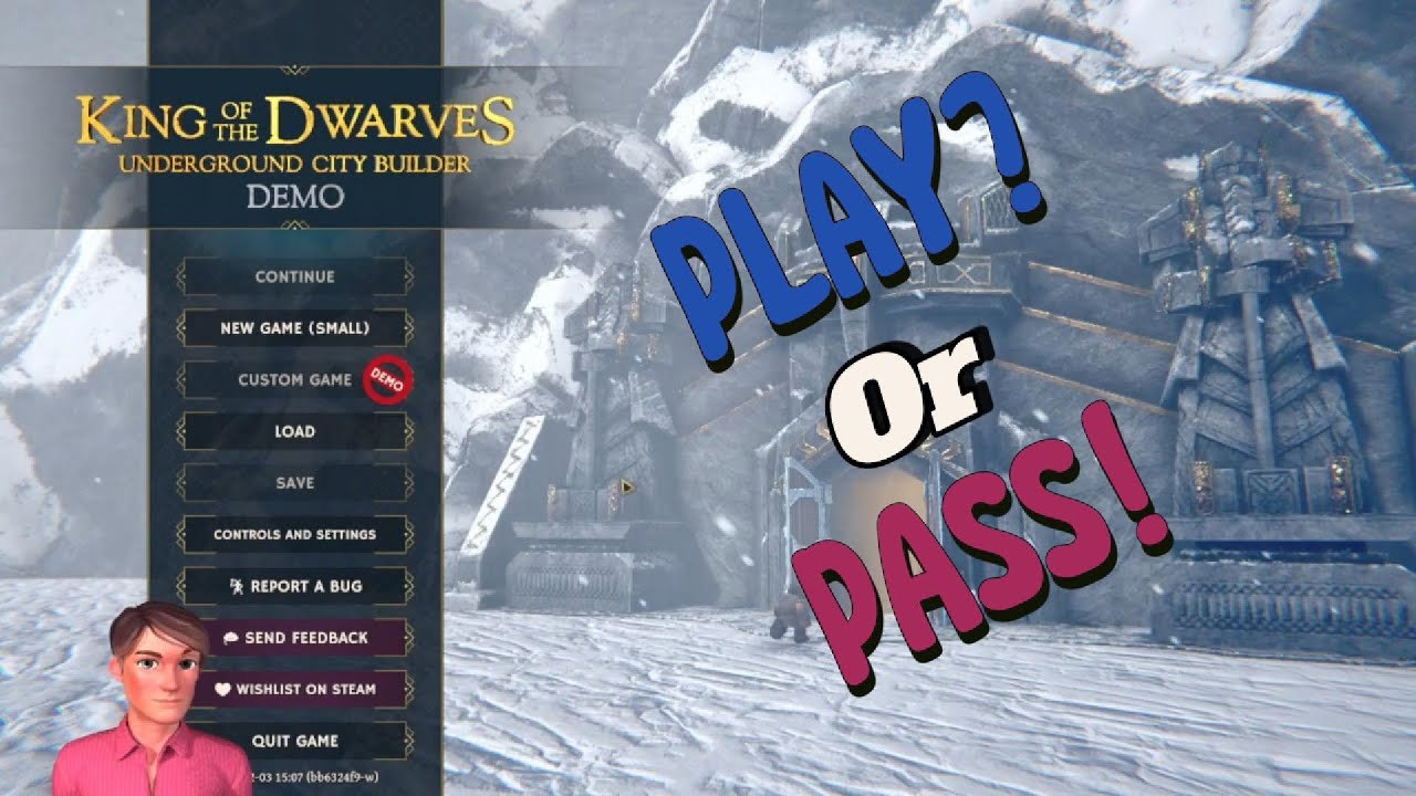 King of The Dwarves Underground City Builder DEMO Part 01 - Will You Play or Pass?