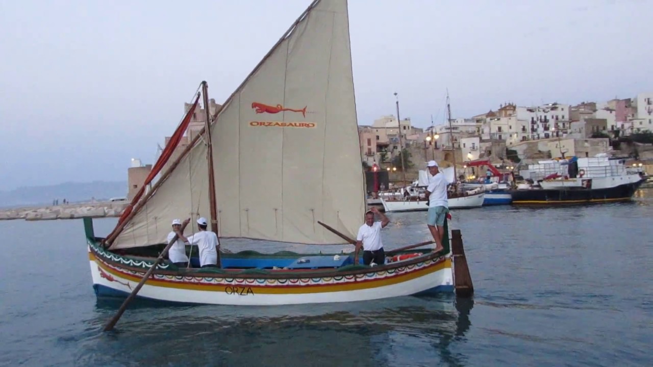 Castellammare del Golfo (Sicilia): Vela Latina di sera, 30 Giugno 2017