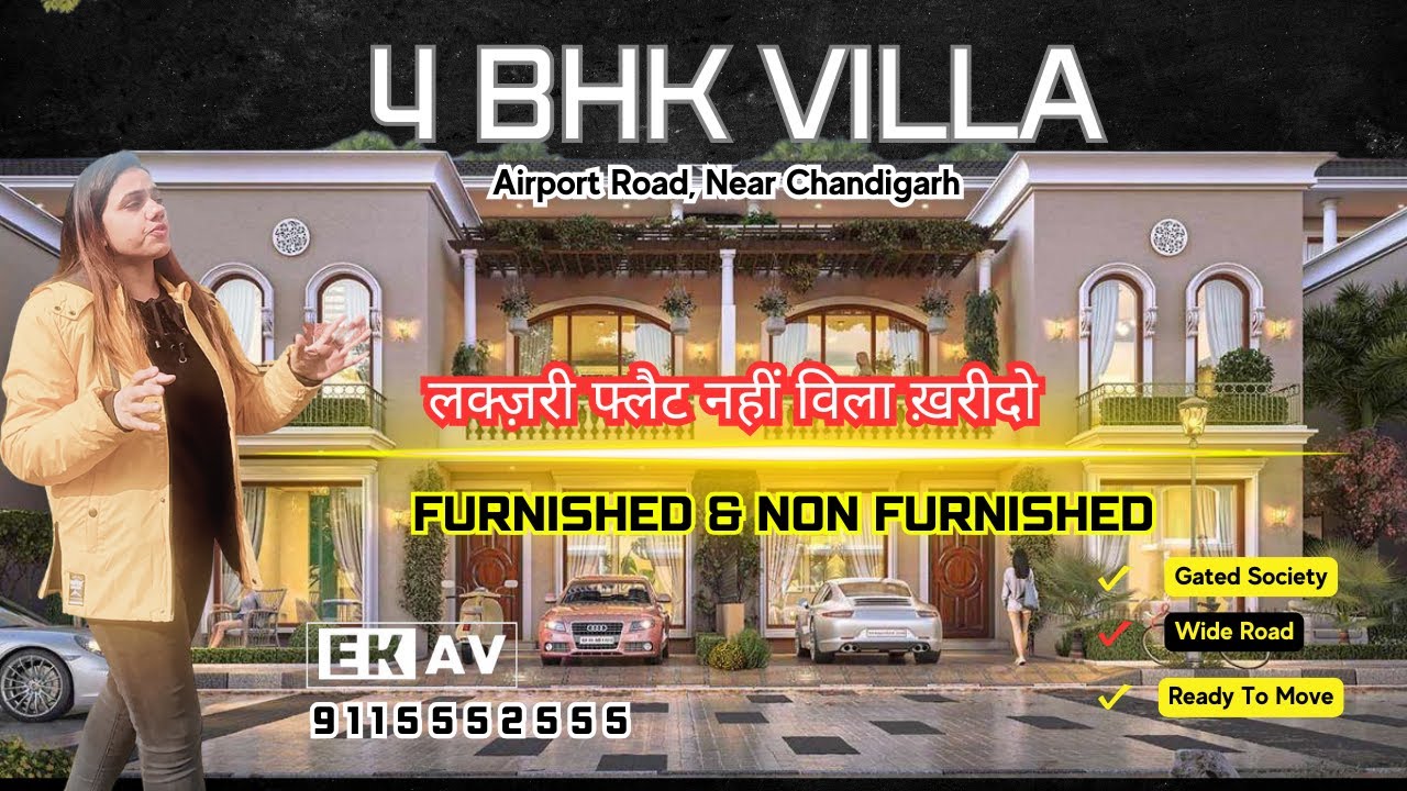 Luxury 4 BHK Villa Near Airport Road Chandigarh