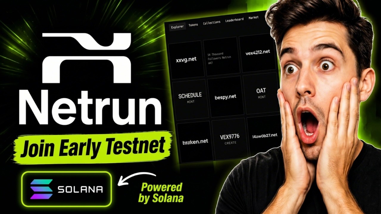 Netrun Testnet Airdrop - Join Early Alpha | Solana Ecosystem | New Testnet Airdrop
