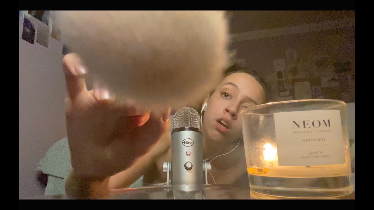 Sleepy Mic Brushing ASMR (ending with me singing you to sleep) 💤  | peartreeASMR