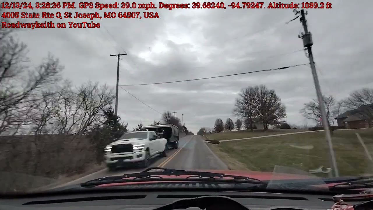 12/13/24 going to Jay's on Southeast State Highway FF in Agency Missouri 64401