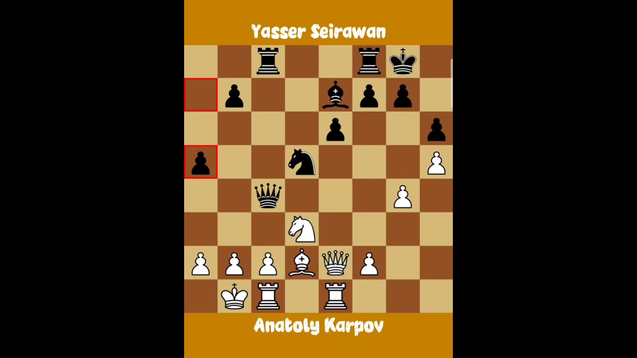 Anatoly Karpov vs Yasser Seirawan ◉ Luzern Olympiad Chess (Men) - Luzern 1982