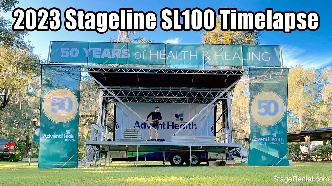 Stage Rental Dade City, FL - Timelapse Stageline SL100