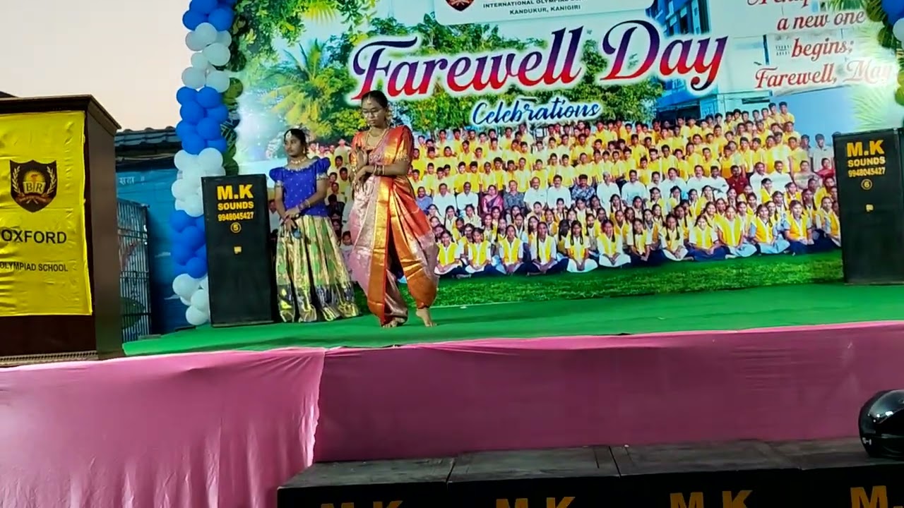 Farewell day celabrations in br oxford school kandukur
