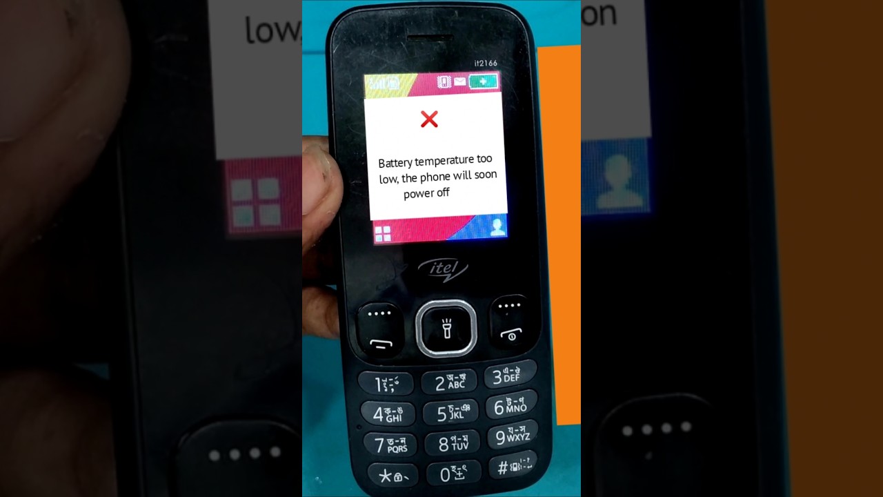 Itel 2166 Battery temperature too low the phone will soon power off #tech #technology #mobilerepair