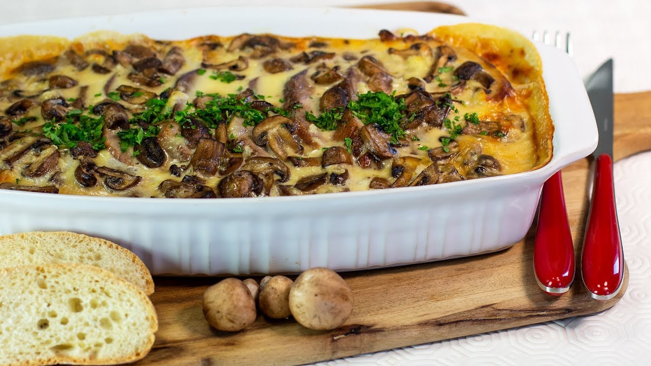 CAMEMBERTBRATEN mit Champignons