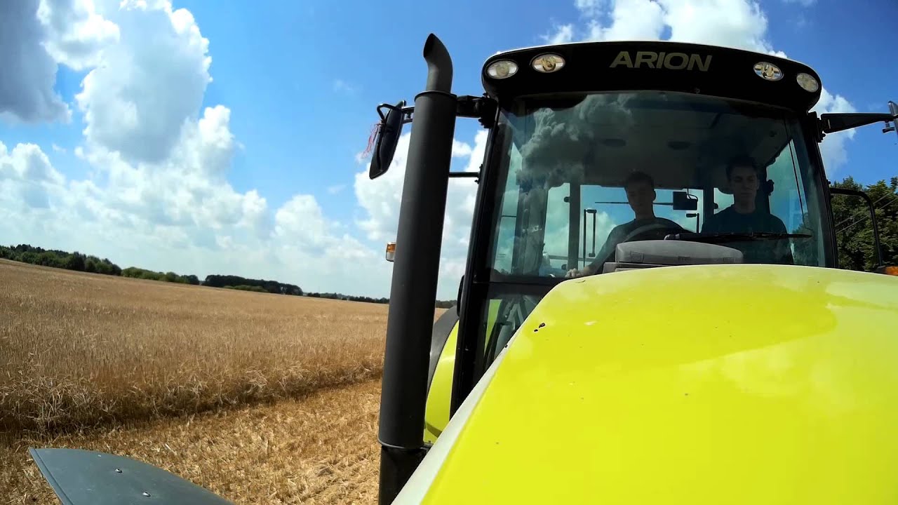Claas Arion 620c ENGINE SOUND Testy kamery Mobius ActionCam Wide
