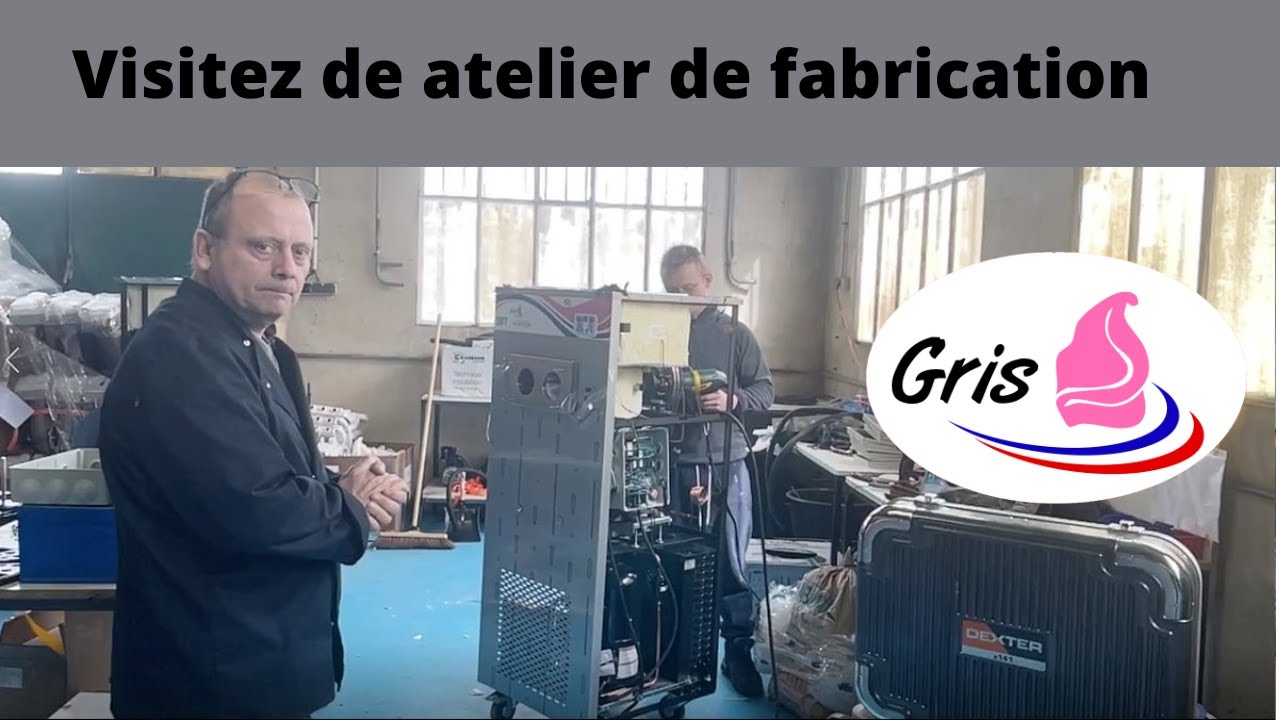 visite de l'atelier de fabrication de machine à glace en France