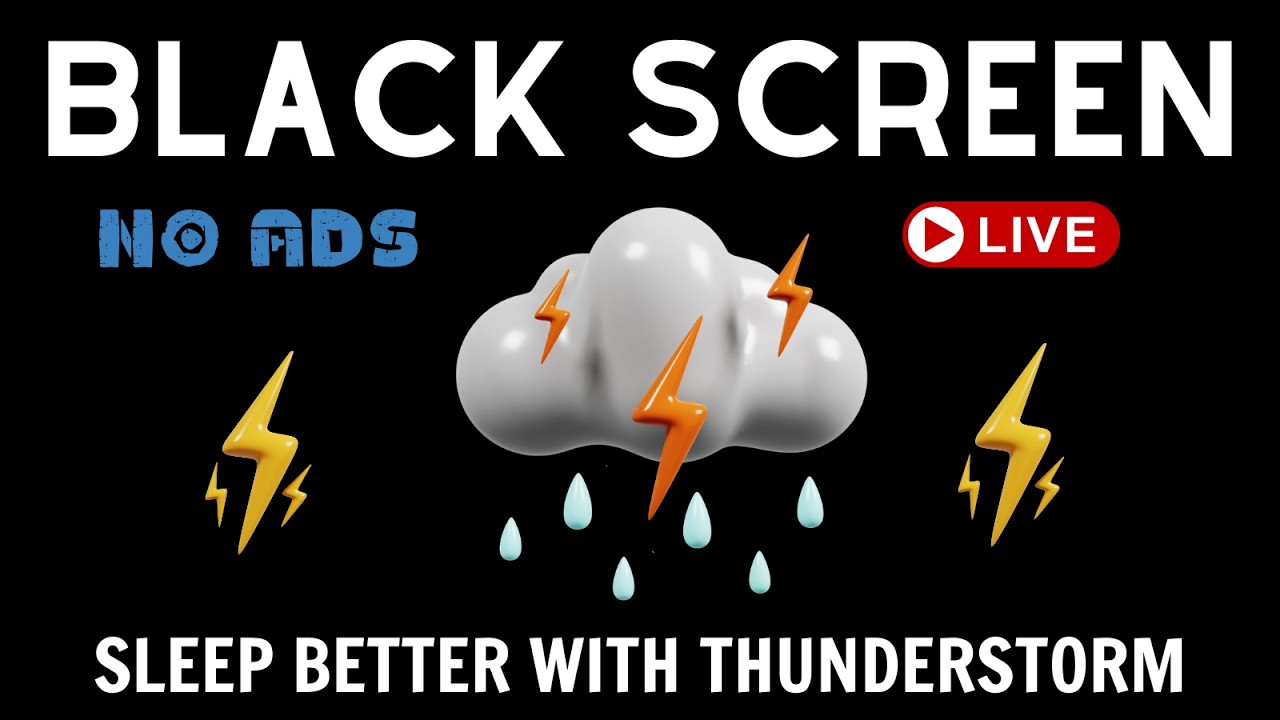 Sleep Better with Thunderstorm Sounds | 11 Hours of Relaxing Rain & Thunder