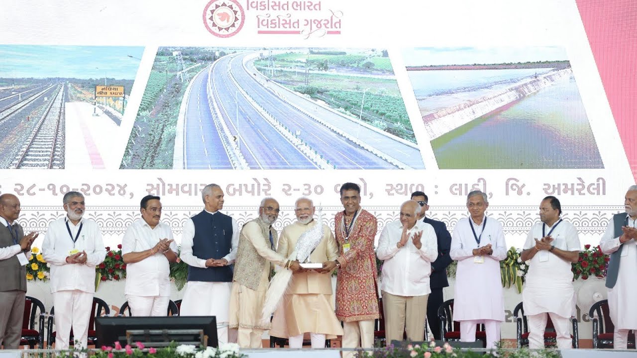 Hon’ble PM Modiji Unveils Bharatmata Sarovar |Created by Savjibhai Dholakia from Dholakia Foundation