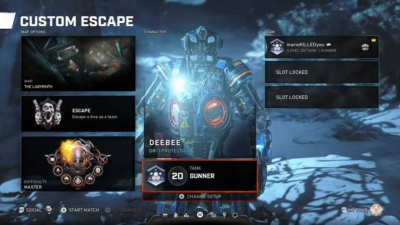 Gears 5, Labyrinth, Master, Gunner (SOLO) Deebee DR-1 Protector (01-29-2022) escape