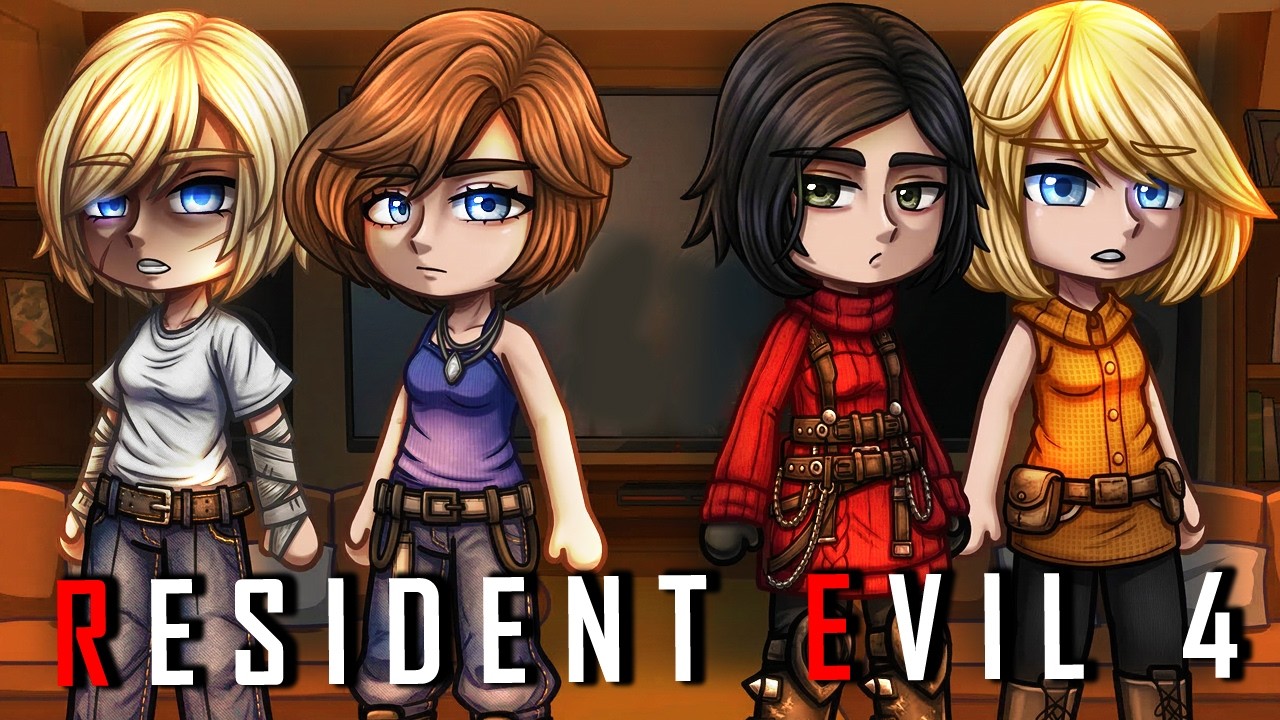 Реакция персонажей Resident Evil на Леона Кеннеди | RESIDENT EVIL 4 | Реакции из Gacha