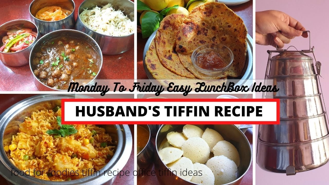 Husband's Tiffin Recipe | 5 Office Lunch box Ideas | Indian Lunch recipes |Dinner Ideas |CholeChawal