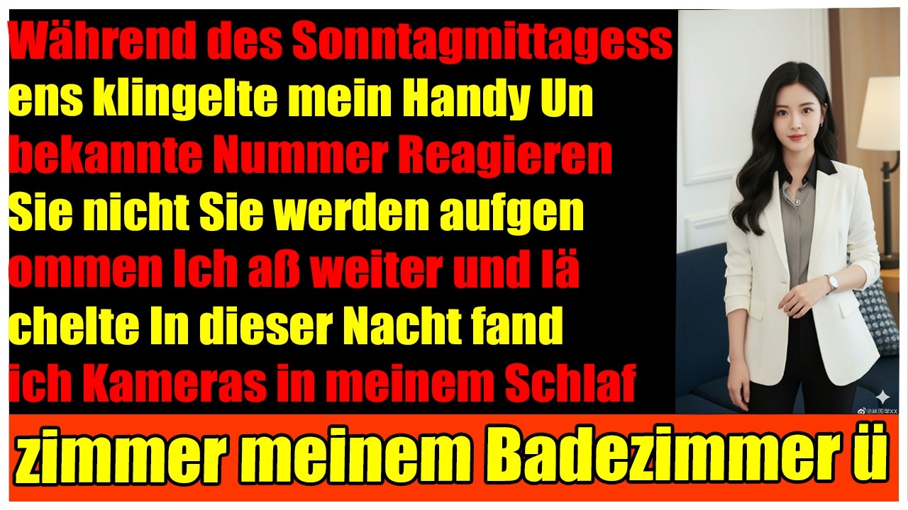 Beim Familienessen bekam ich eine Nachricht Nicht reagieren  sie filmen dich ich lächelte weiter