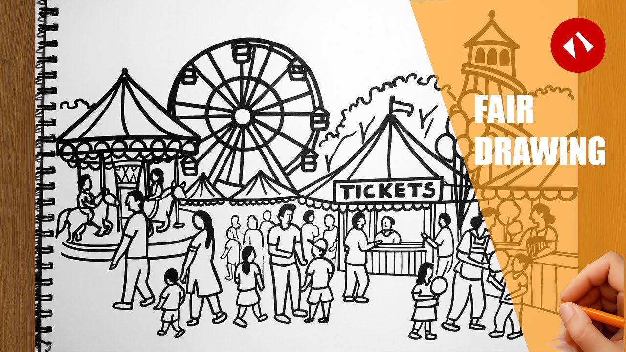 village fair drawing