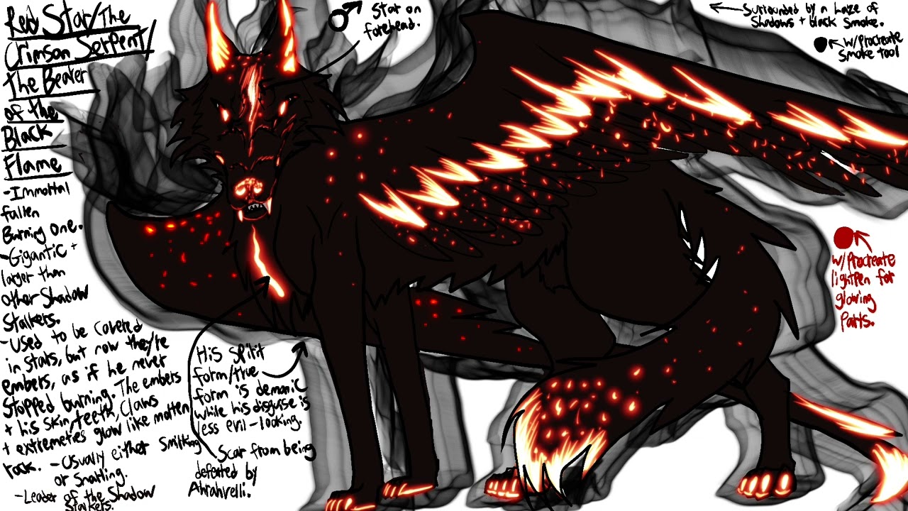 Red Star/The Crimson Serpent/The Bearer of the Black Flame reference