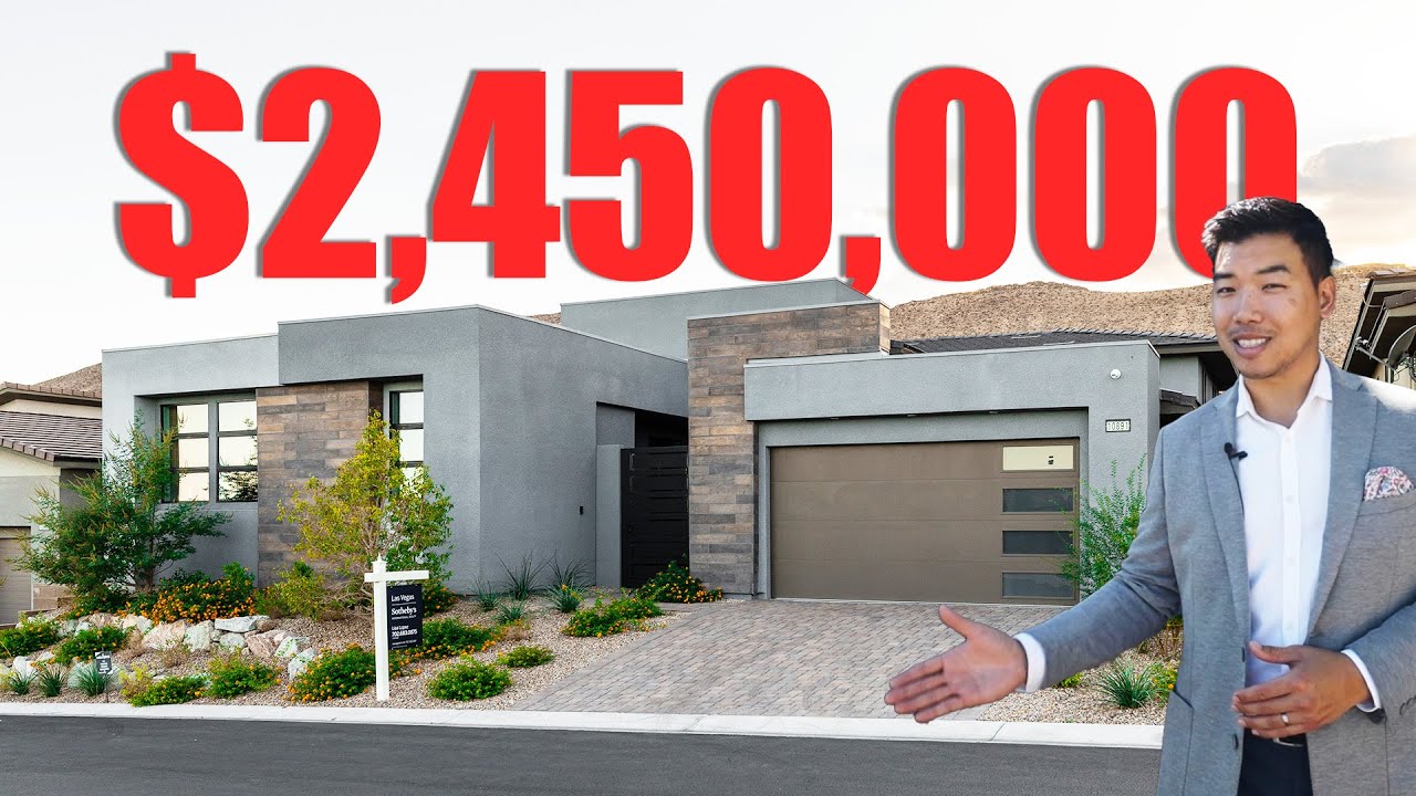 Touring a BRAND NEW $2.45 MILLION home in Las Vegas!