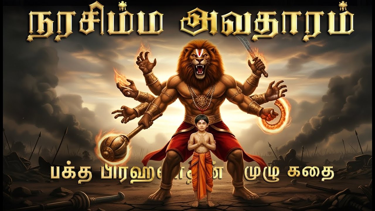 நரசிம்ம அவதாரம் உண்மை கதை | Narasimha Avatar Full Book Explanation | Lord Vishnu | Prahalad Story