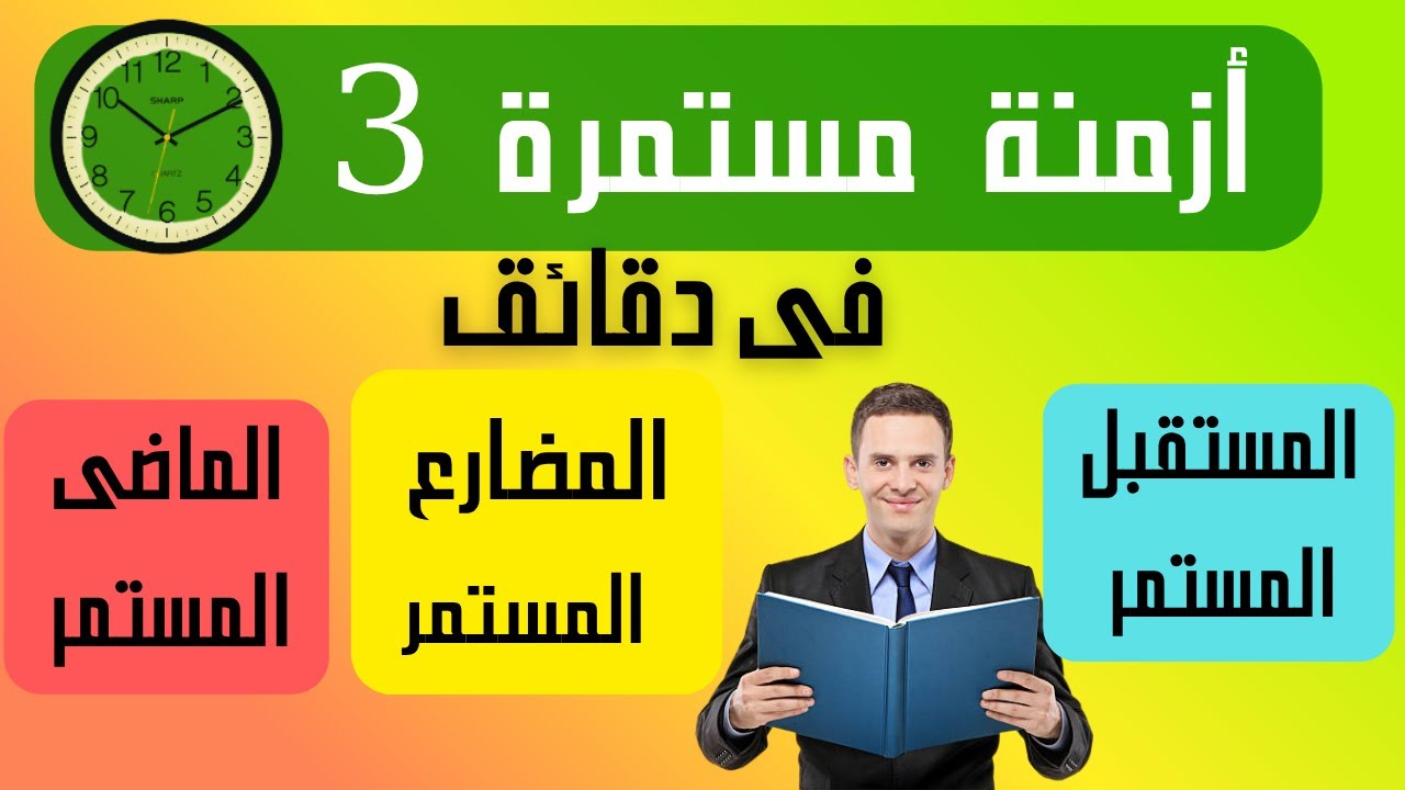 هل تعرف الفرق الحقيقي بين الماضي المستمر والمضارع المستمر والمستقبل المستمر؟