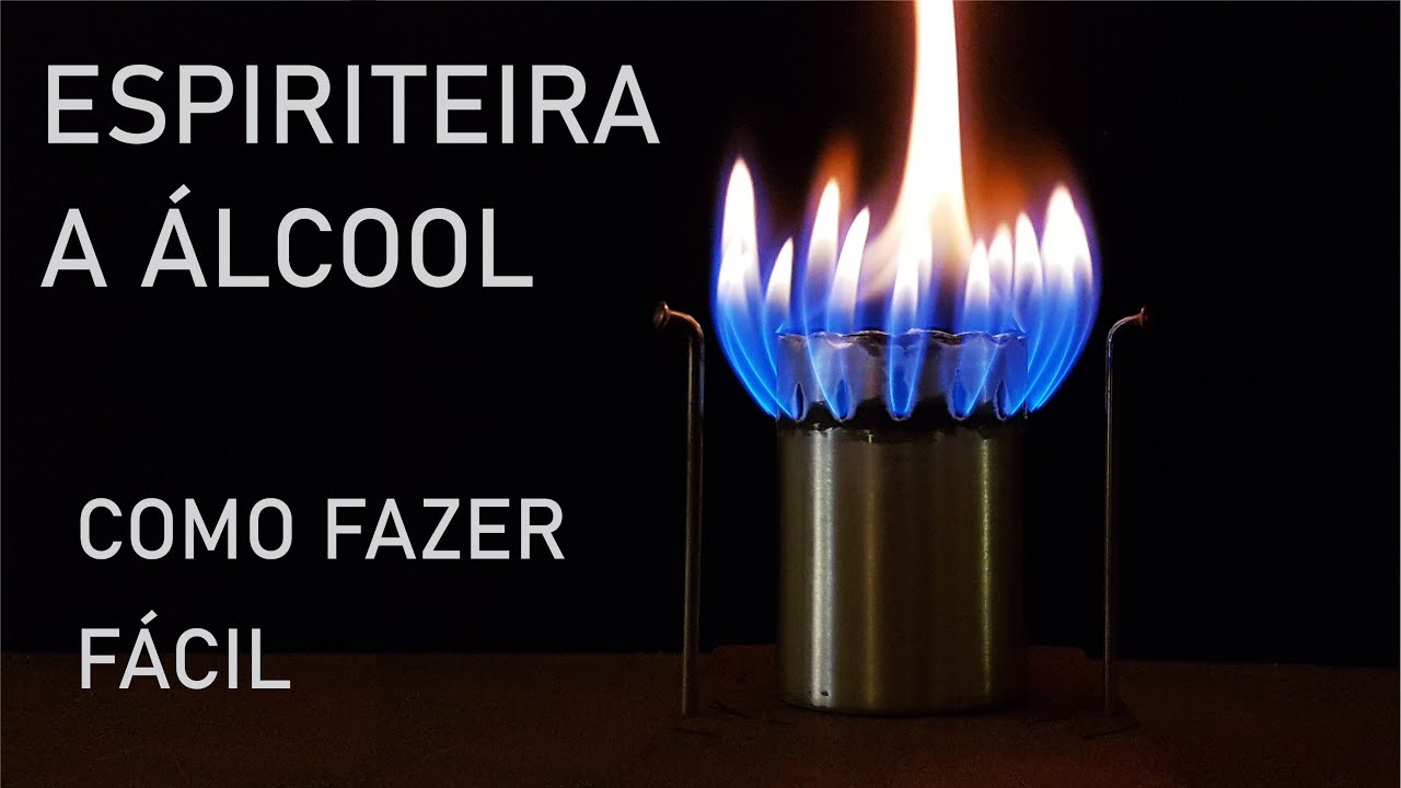 como fazer o melhor fogareiro à álcool